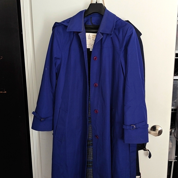 London Fog Blue Trenchcoat 14.5 with removable lining - Picture 1 of 7